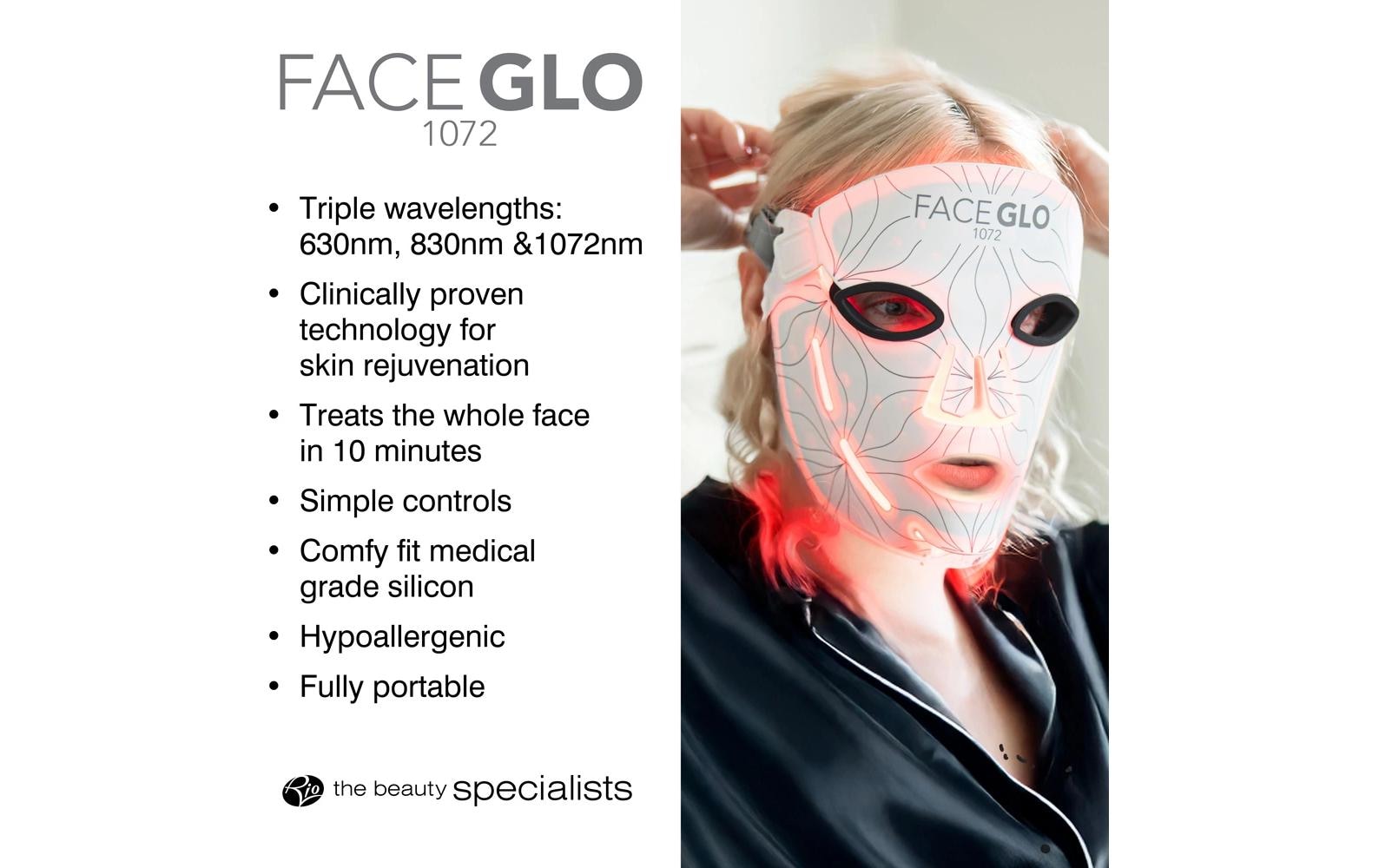 Rio Lichttherapiegerät »FaceGLO 1072 mit Serum«