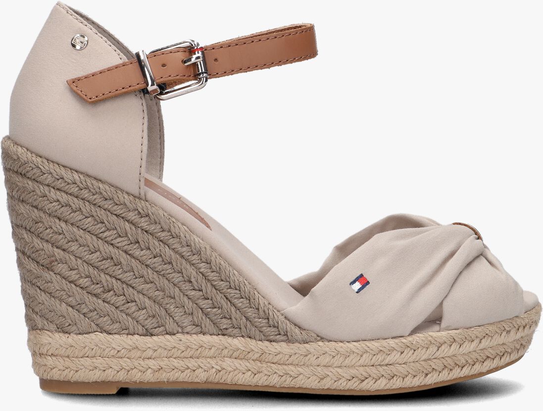 TOMMY HILFIGER beige tommy hilfiger espadrilles basic open toe high wedge