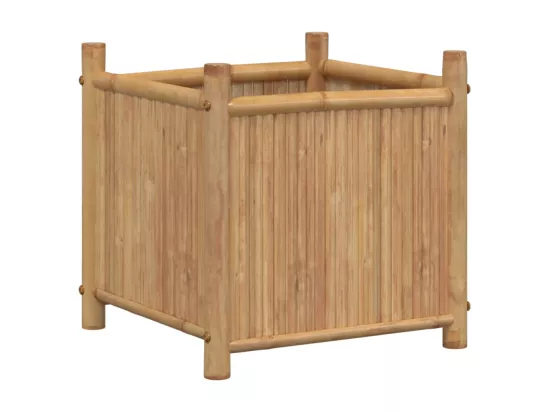 Jardinière bac lit surélevé bambou marron 40 x 40 x 40 cm 02_0037549