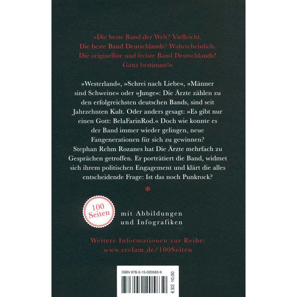 Reclam Verlag 100 Seiten Die Ärzte