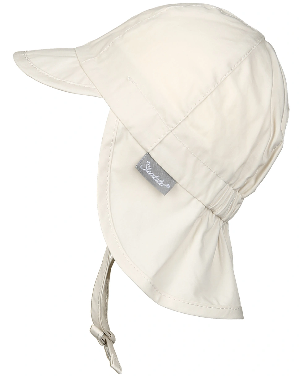 Schirmmütze POPELINE mit Nackenschutz in beige