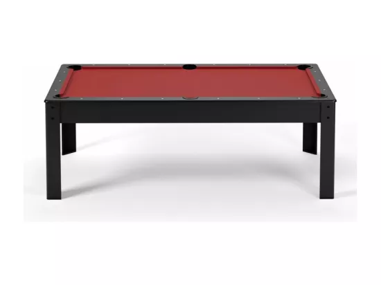 Billard Américain convertible table 6places KITBILL 6Ft - 206,5 x 116,5 x 80 cm Plateau dînatoire et accessoires inclus - Noir