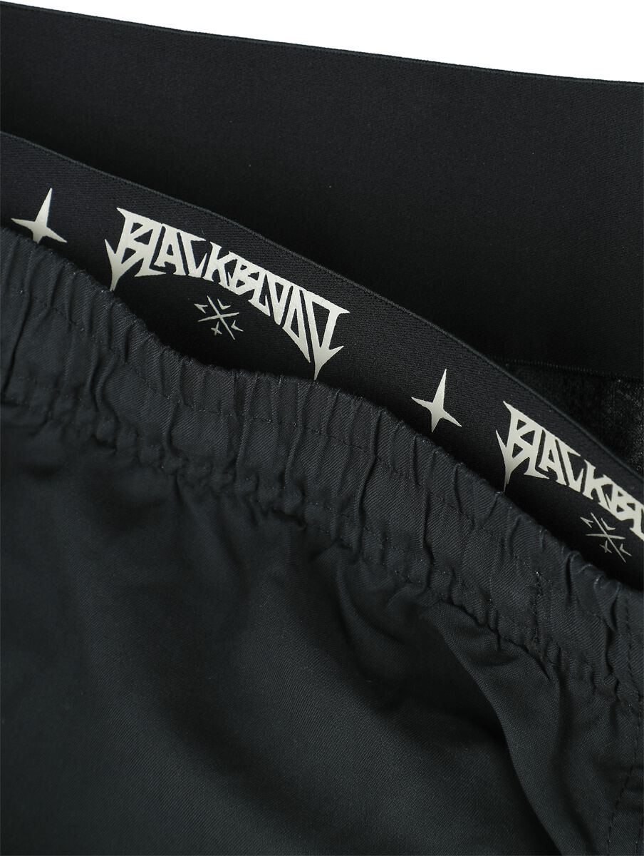 Swim Shorts With Devil Skull Print | Black Blood by Gothicana Short de bain