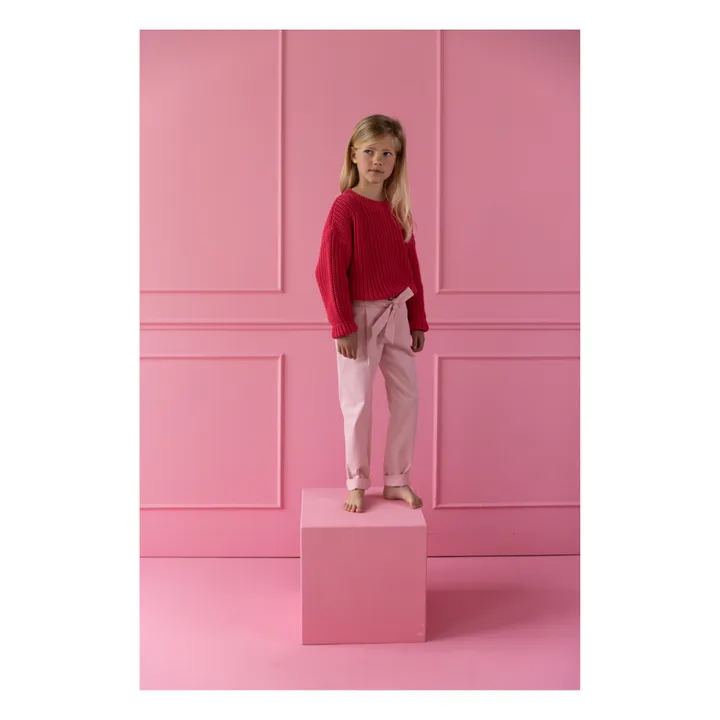 Yuki Pull Chunky Coton Bio | Rouge