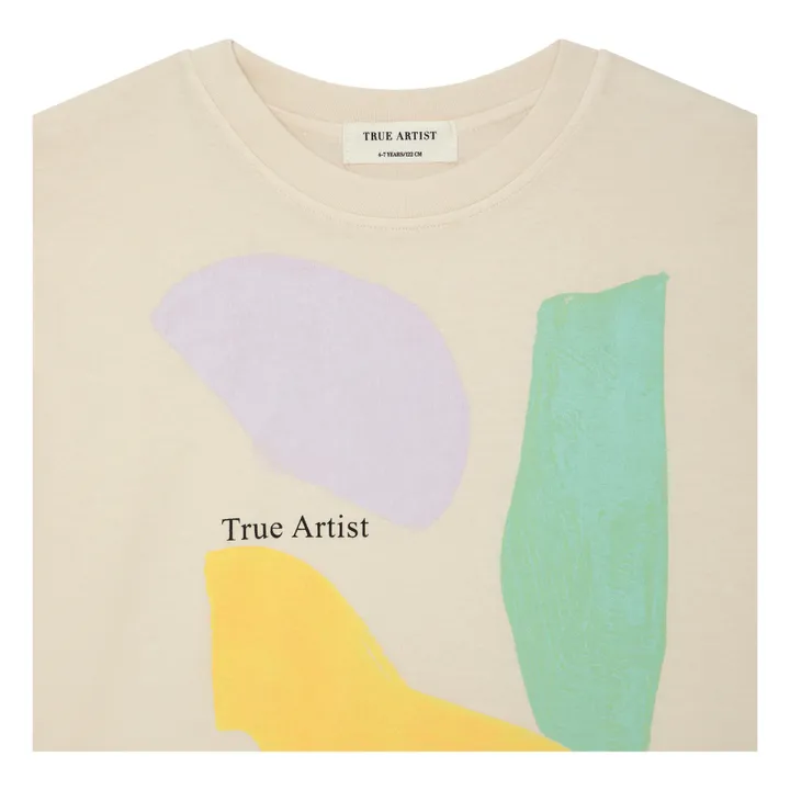 True Artist T-shirt Couleur Graphique | Beige