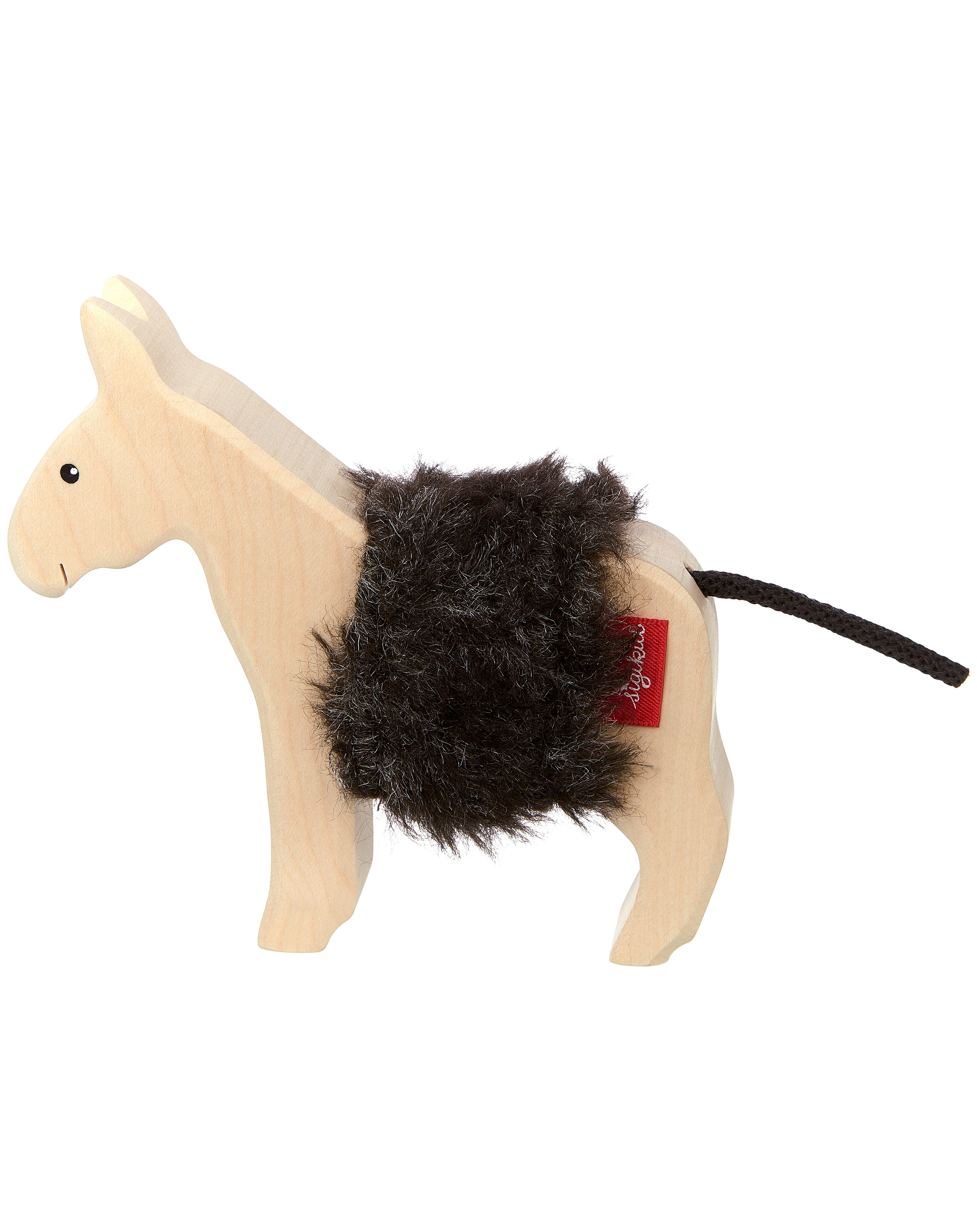 Holz-Spielfigur CUDLY WUDLY - ESEL in natur/dunkelbraun