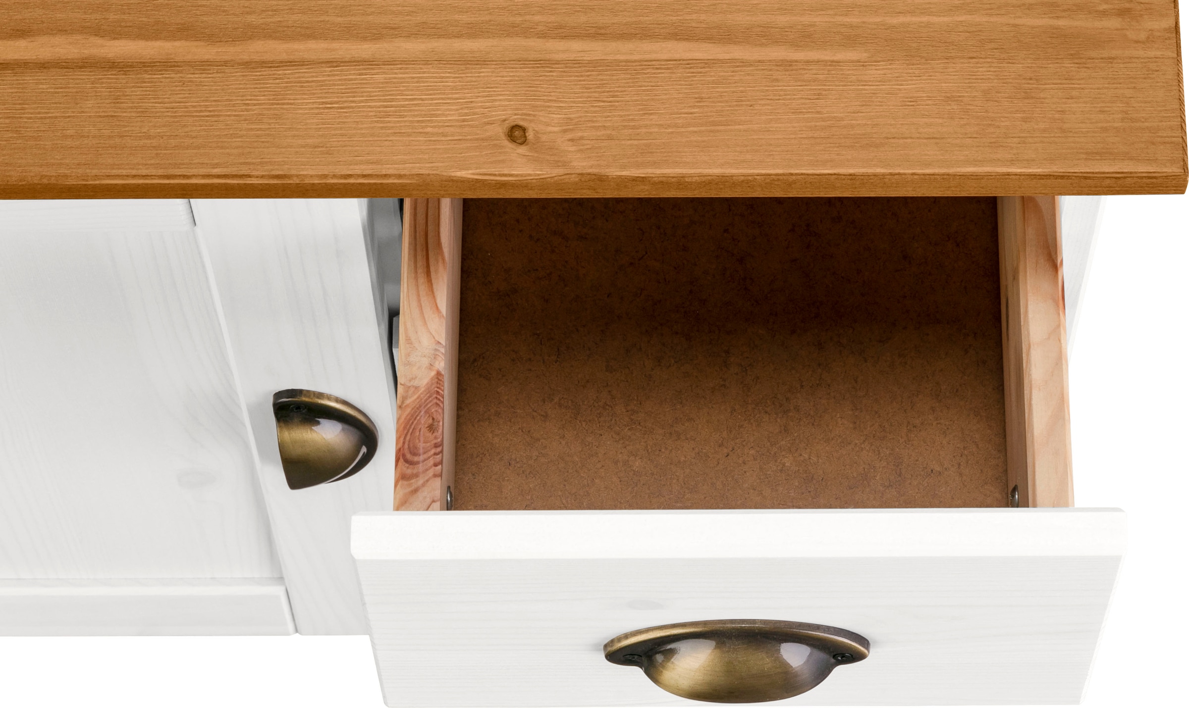 Home affaire Waschbeckenunterschrank »Oslo« Kiefer, 1 Tür und 3 Schubkästen, Breite 60 cm, Höhe 55 cm