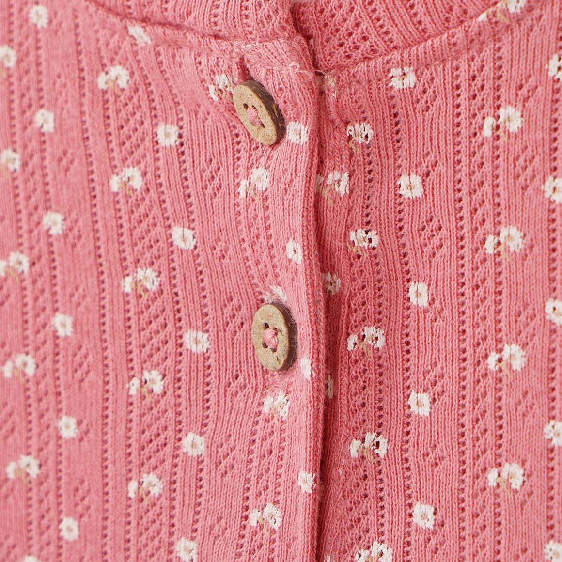 Topomini Pure Collection Baby Langarmshirt aus Bio-Baumwolle rosa