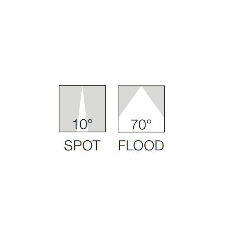 Flos Climber 175 Up Down wandlamp LED 3000K flood donkerbruin