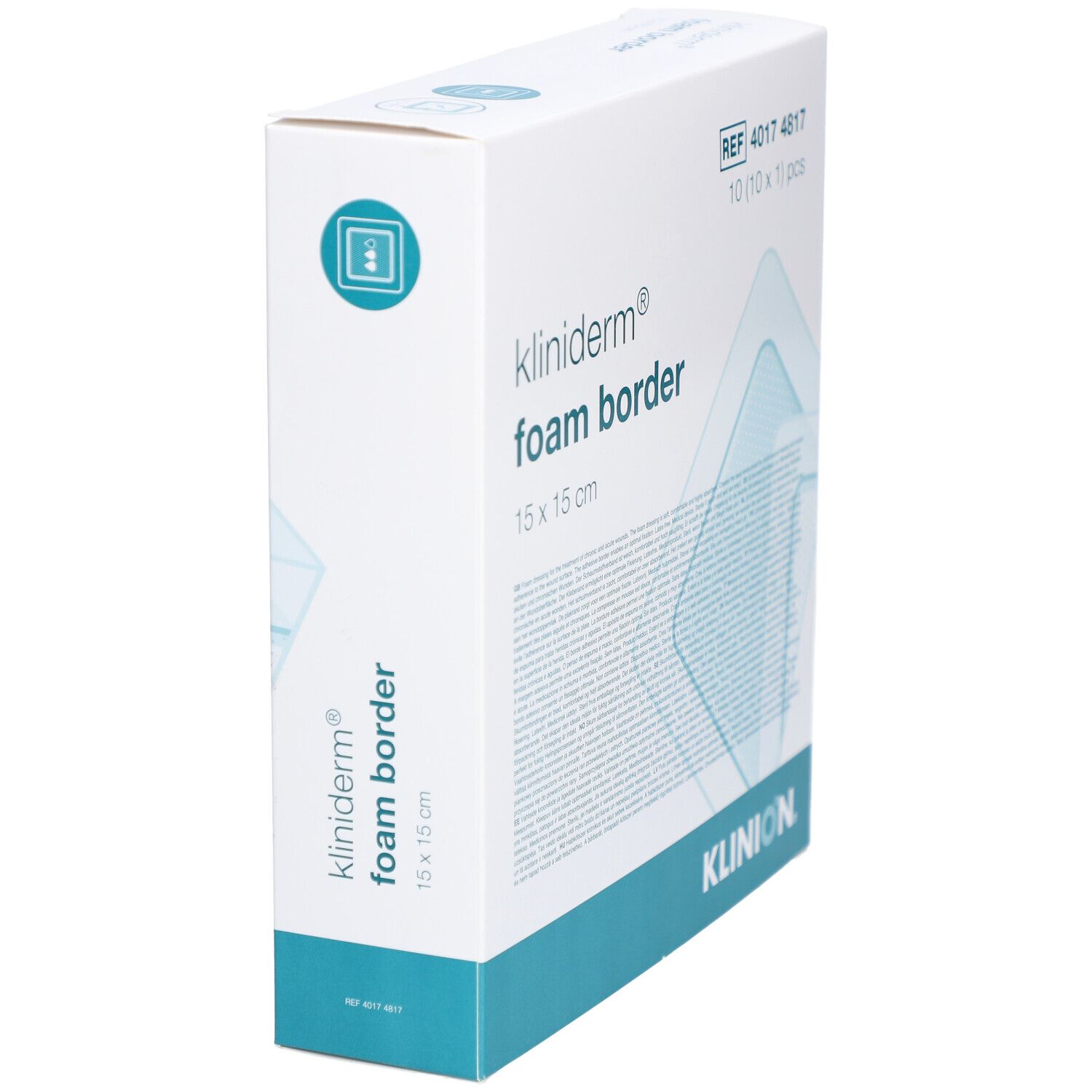 Kliniderm Foam Schaumverband mit Rand 15x15cm