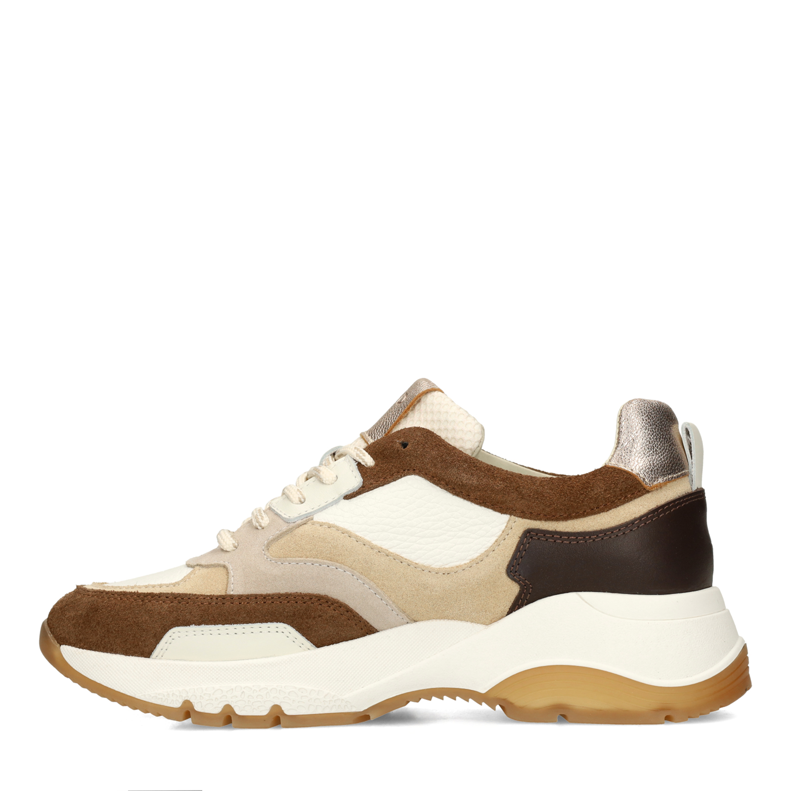 Bruine leren sneakers