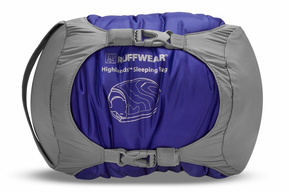 Sac de couchage pour chien highlands™ portable, léger et compressible. Couleur: huckleberry blue (bleu/ pourpre) taille: m
