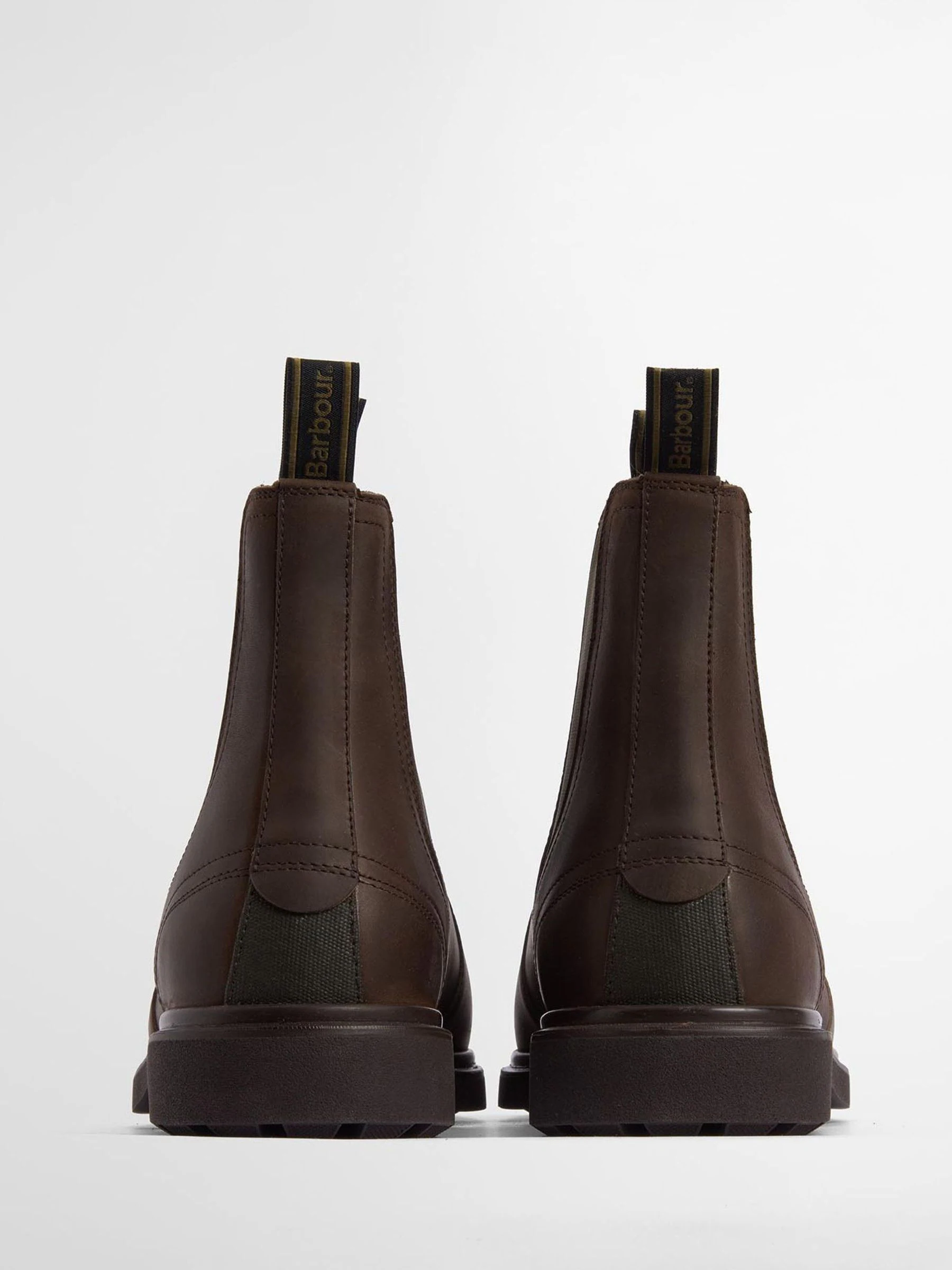 Donkerbruin - Barbour® Hale leren Chelsea laars