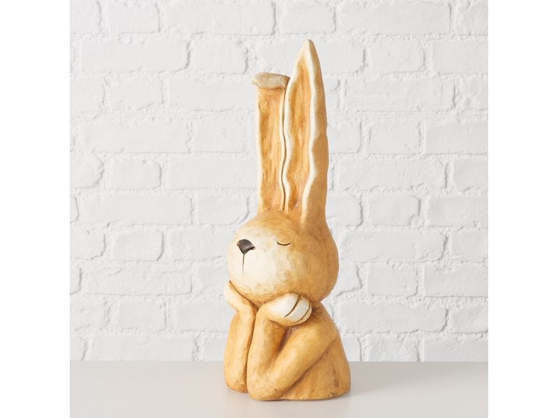 Boltze Aufsteller Hase Udo, Beige Osterdekoration zum hinstellen