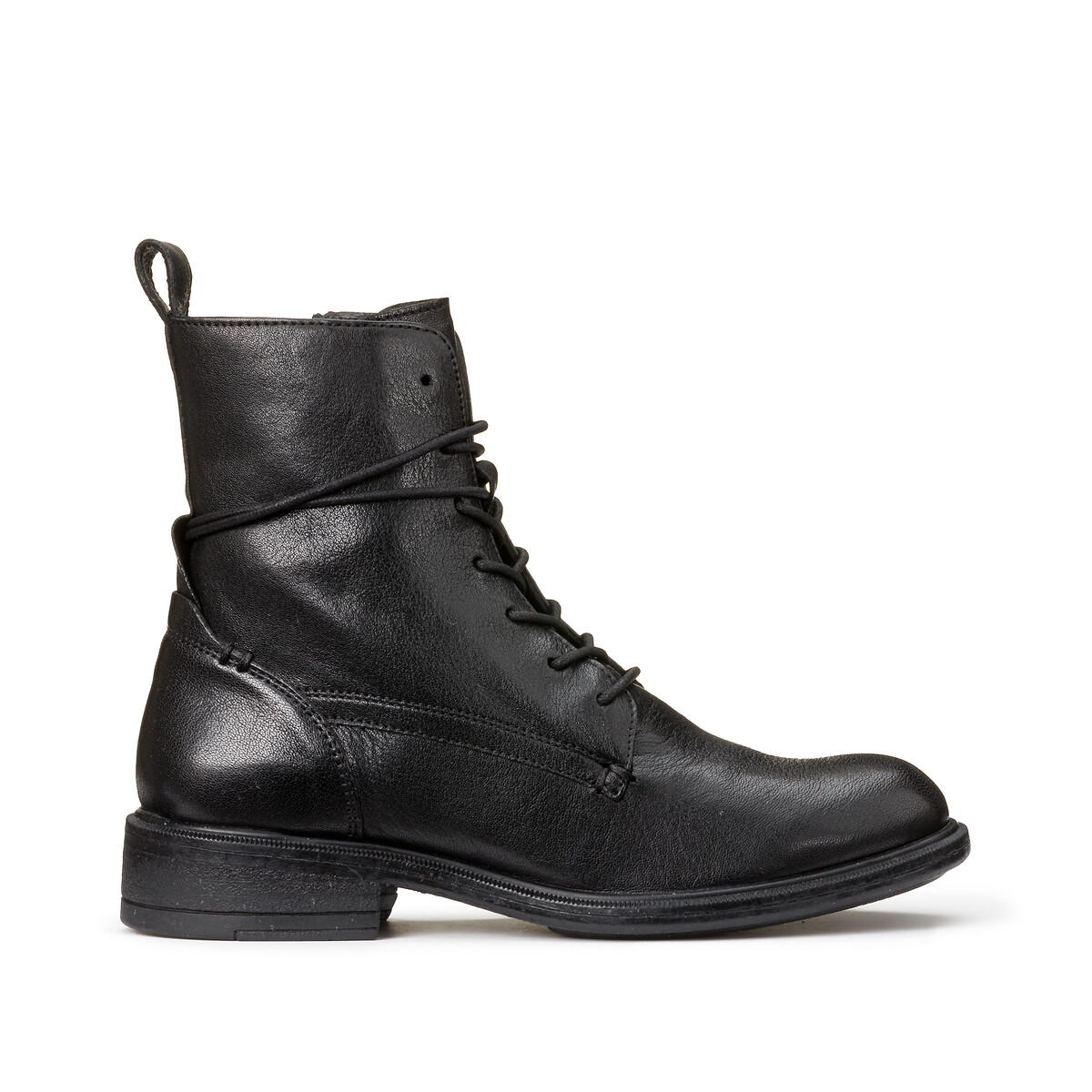 GEOX<br>Botas de couro respiráveis com cadarços Catria