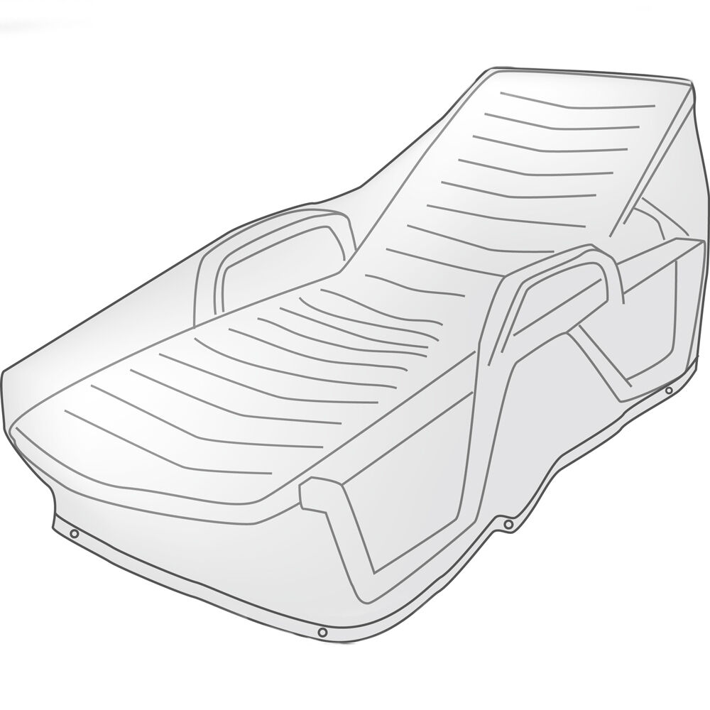 Housse de protection grise pour bain de soleil