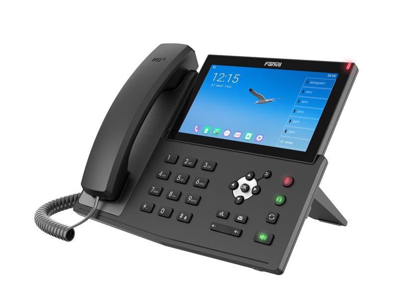 Fanvil Tischtelefon X7A V2 Schwarz Fanvil X7A V2 Android Touchscreen IP Telefon