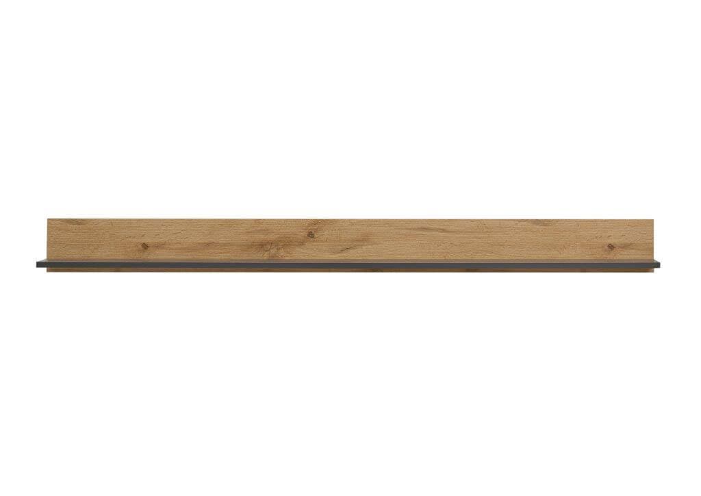Wandboard City Anthrazit matt/ Wotan Eiche Dekor 170x55x17 cm