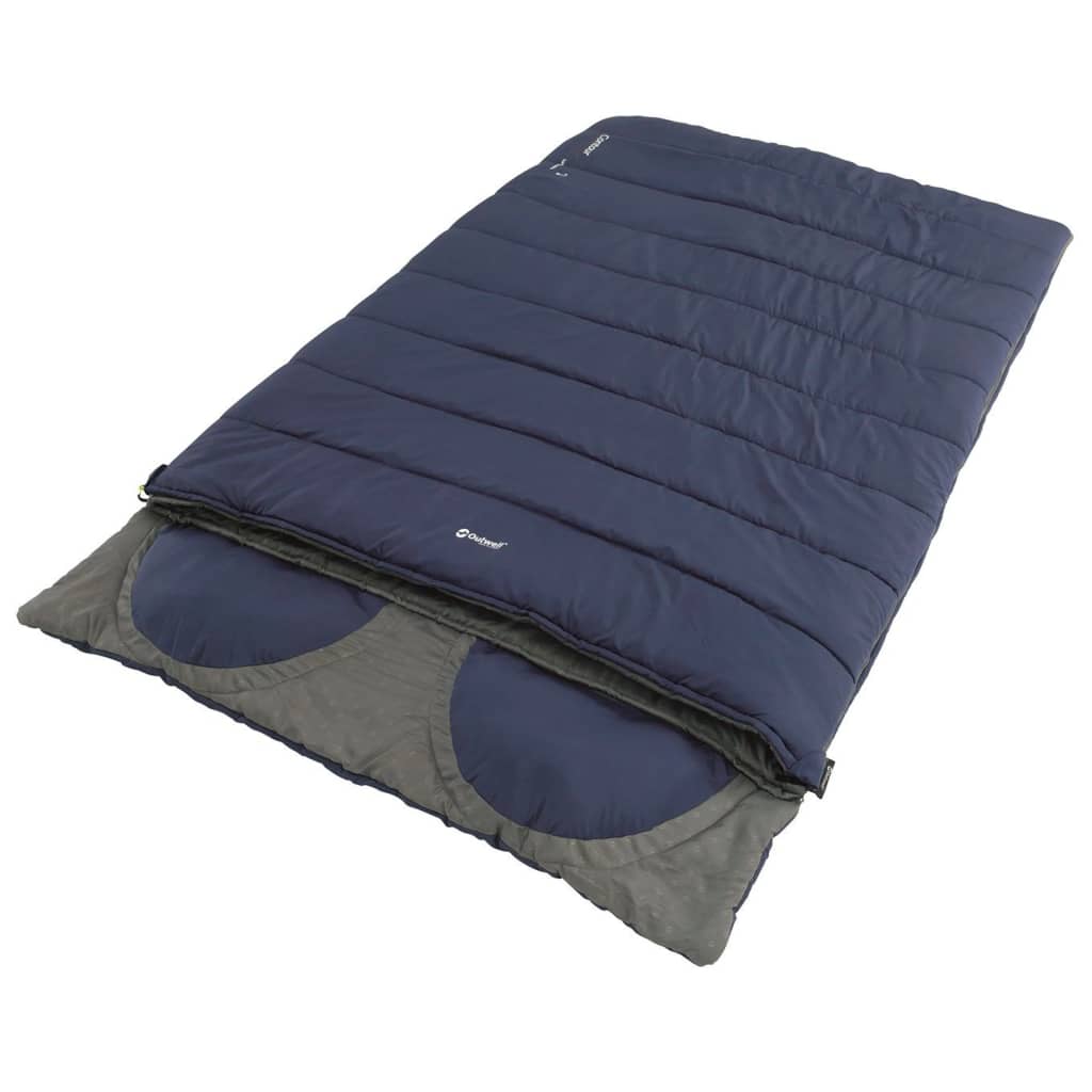 Saco de dormir Outwell Contour Lux para 2 pessoas, azul imperial