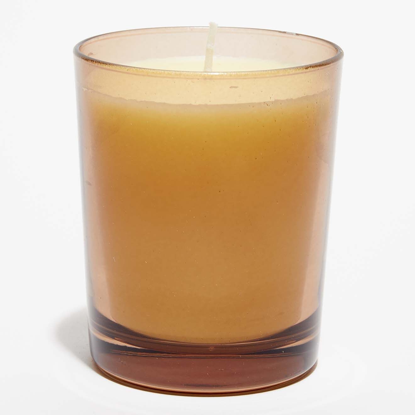 Hypsoé Bougie parfumée verre coloré fumé Pain d'Epices - 1 mèche 50h