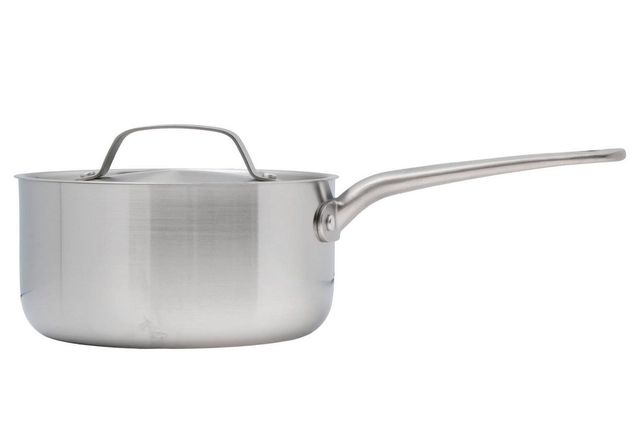 Skottsberg Stainless Steel 535758 steelpan met deksel, 18 cm