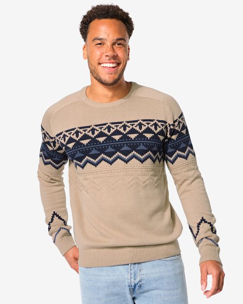 pull col roulé homme blanc cassé