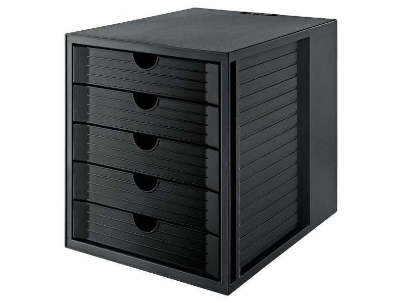 HAN Schubladenbox System Box Karma A4 Schwarz Schubladenbox