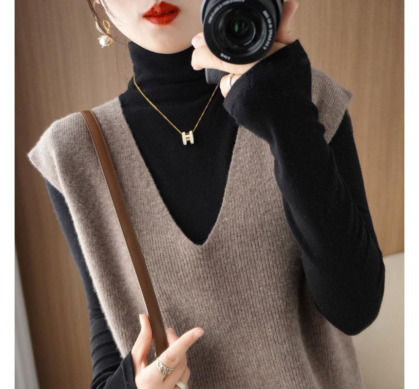 Gistinty - V-hals effen vest
