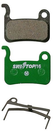 DISC C 16 Bremsbelag, organisch, für Shimano M975M966M775M765M585M535M665  grün  ORGANISCH