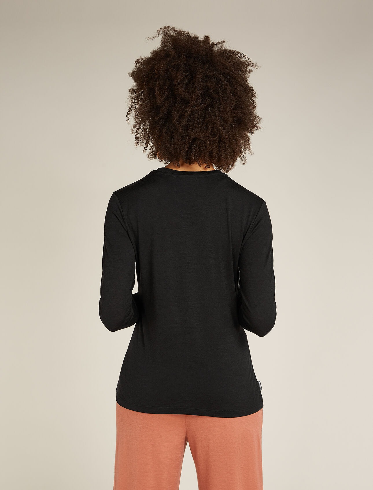 Merino 150 Tech Lite LS Tee Dame Black