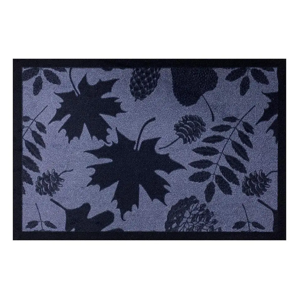 Deurmat Leaves Shadow antraciet - 40x60 cm
