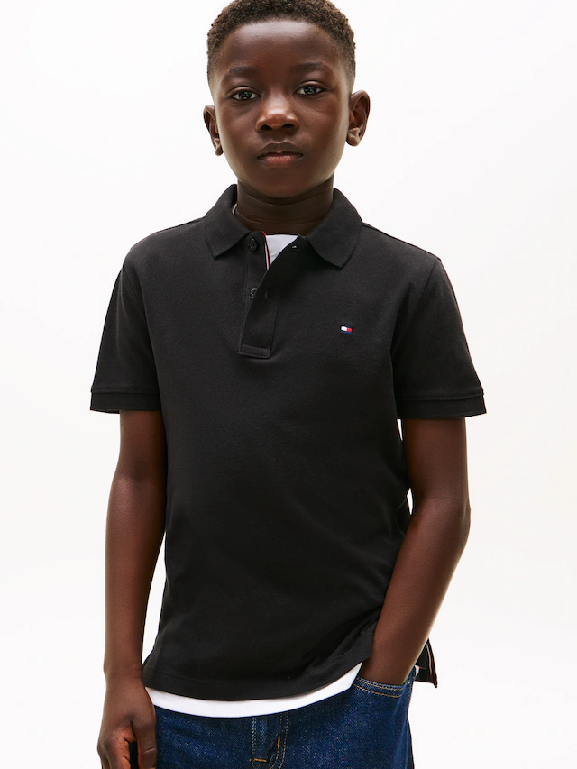 Tommy Hilfiger Poloshirt »FLAG POLO SS« mit Logostickerei