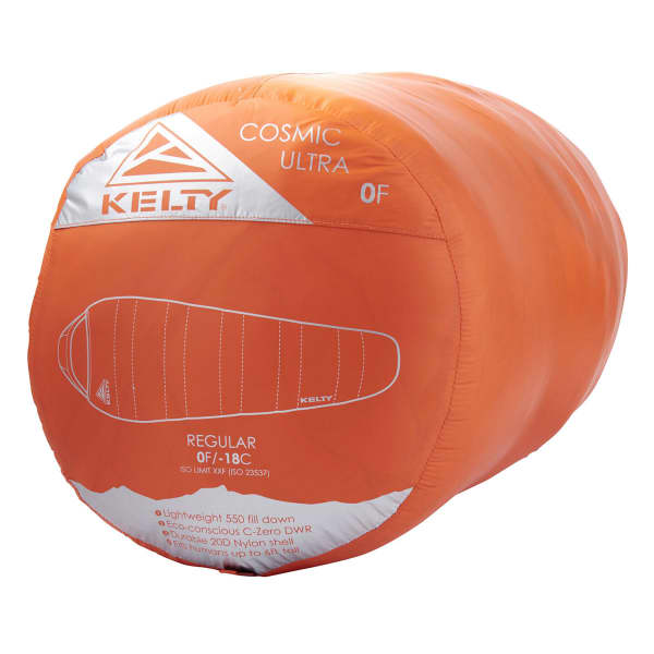 Sac de couchage KELTY COSMIC ULTRA 0 DEG 800 DRIDOWN REG ORANGE