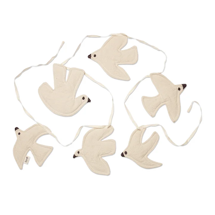 Ferm Living - Swif Bird Girlande, natur