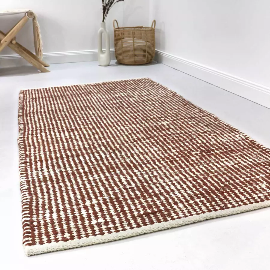 Esprit Kelim Teppich Gobi rotbraun beige