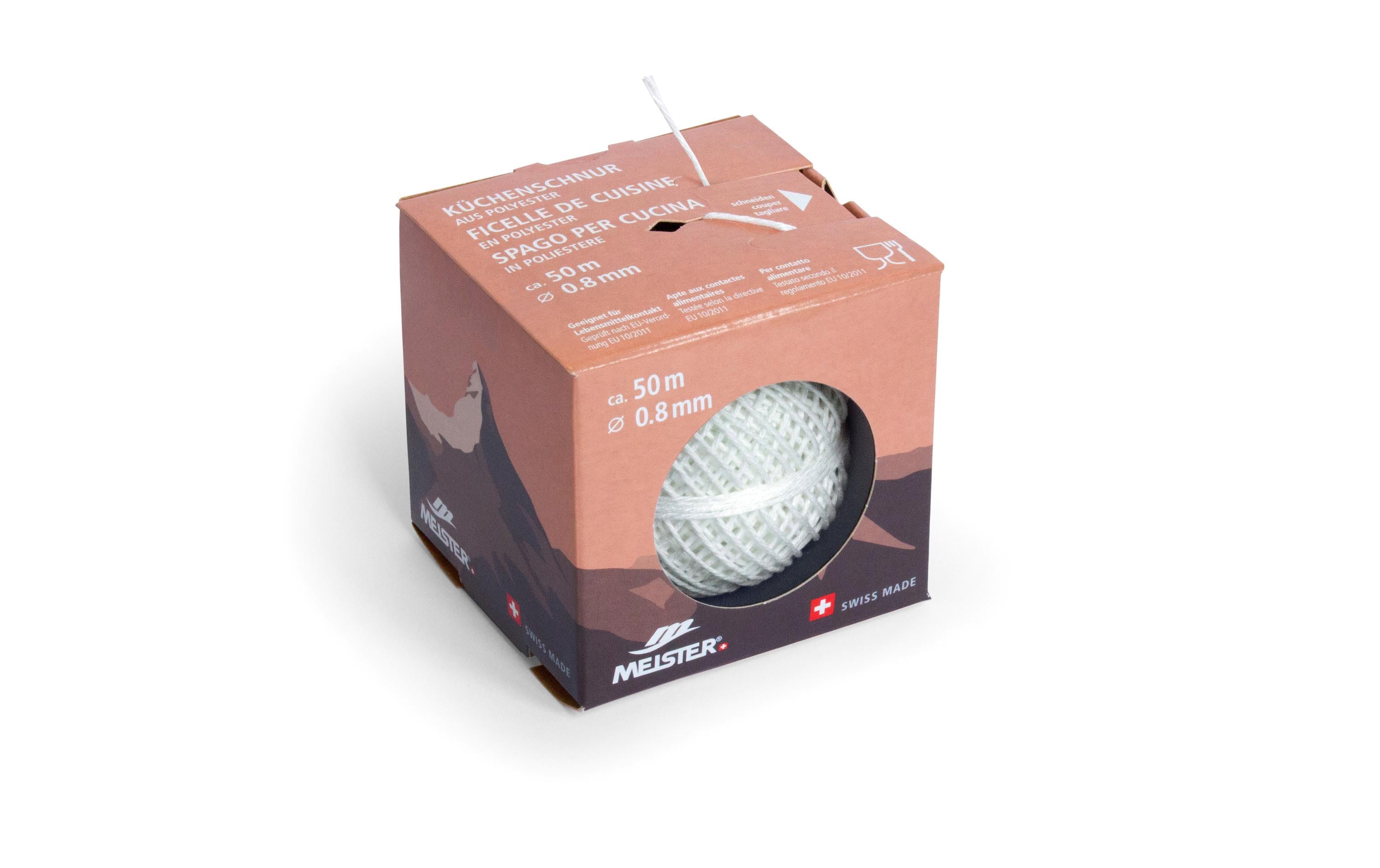 Küchenschnur PES, Ø 0.8 mm, 50 m, 14 kg, WeissSchnur aus PET