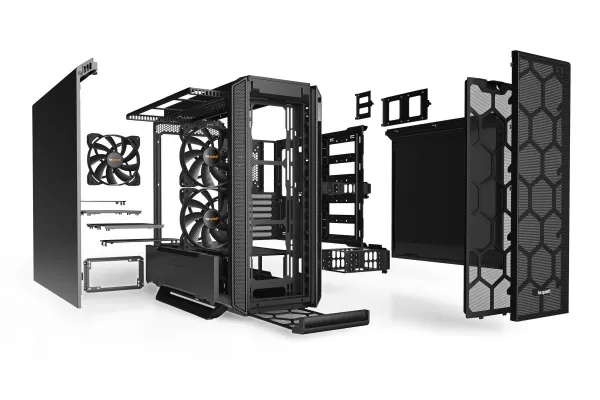 be quiet! Silent Base 802 - Tower - udvidet ATX - ingen strømforsyning (ATX / PS/2) - sort - USB/Lyd