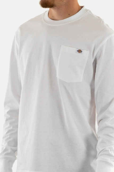 Tee shirt manches longues dickies luray pocket whx1 white