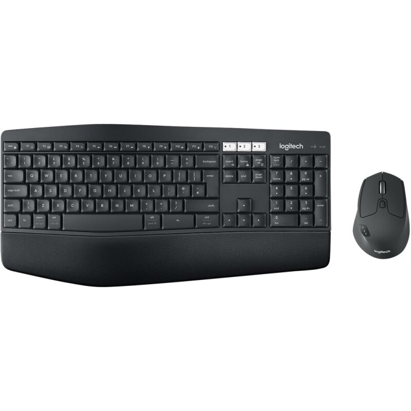 Logitech 920-008222 clavier Souris incluse Universel RF sans fil + Bluetooth AZERTY Français Noir