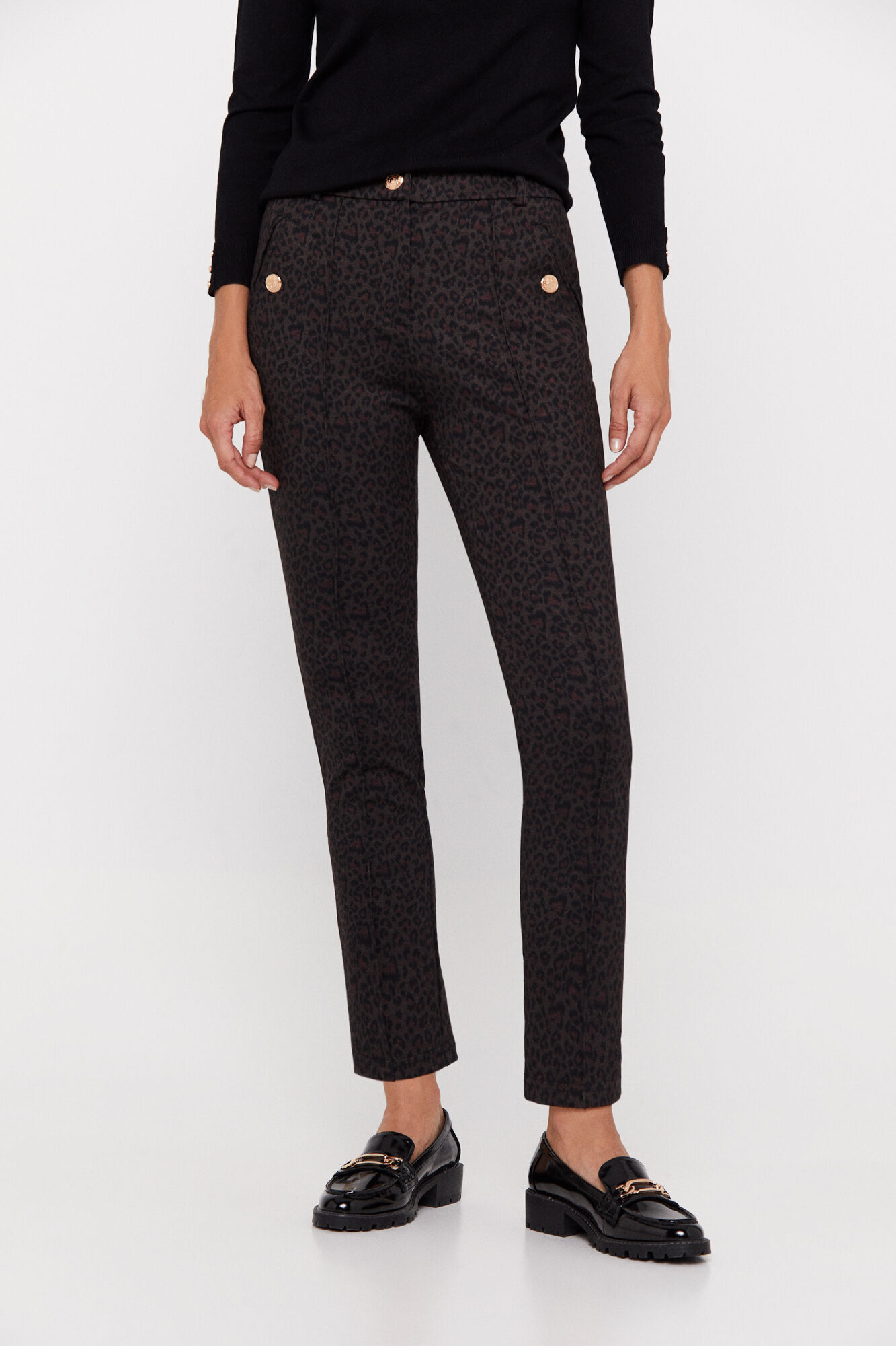 Calça Roma Knit - Estampa Branca