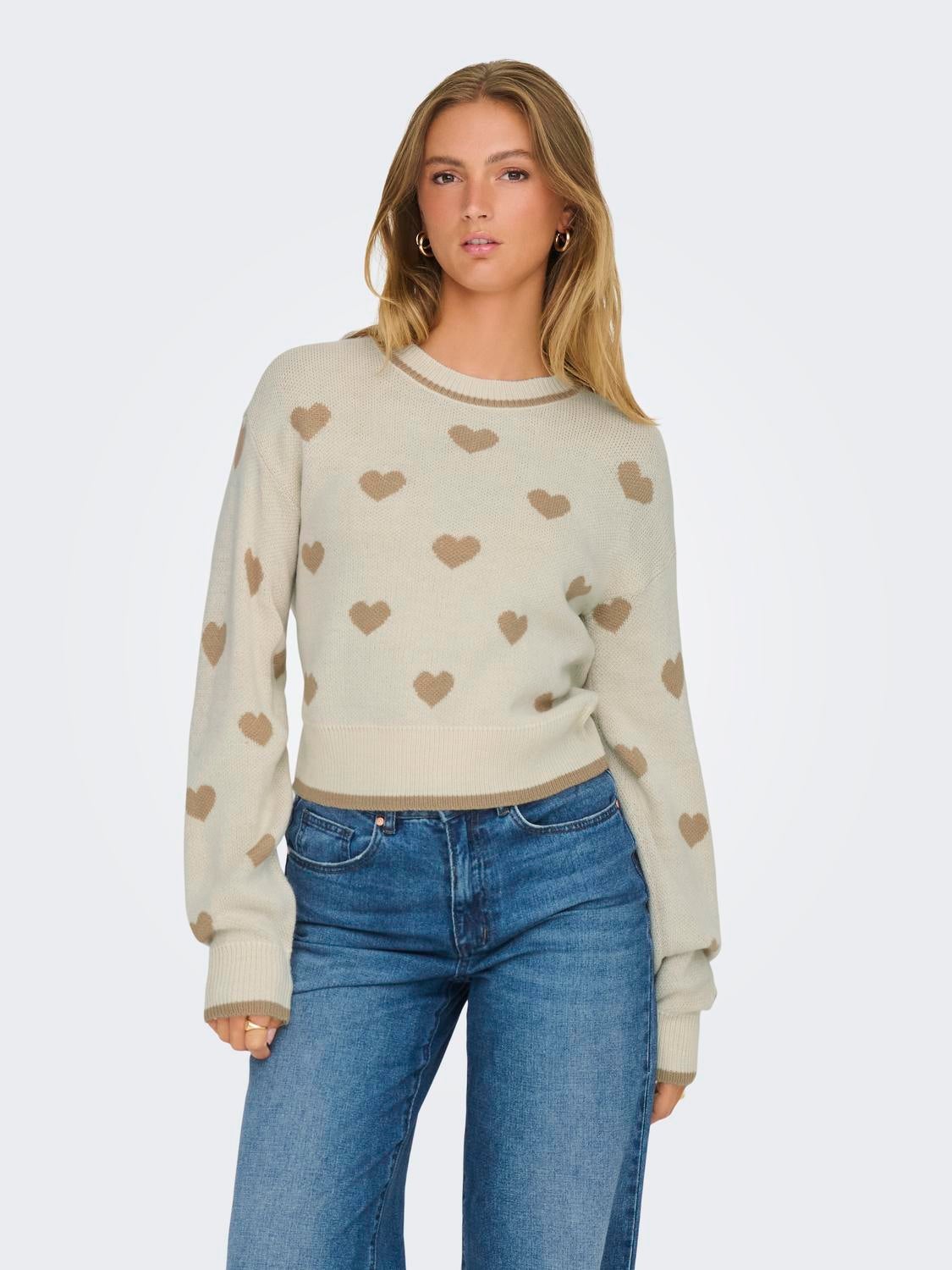 JDYROMANCE Strickpullover Birch