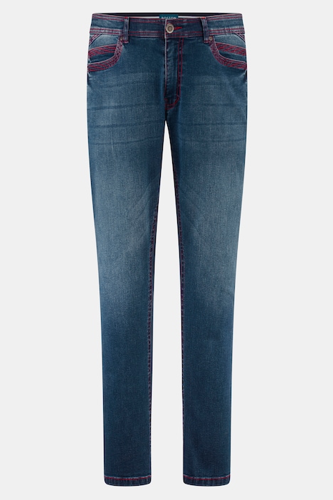 Boston Park Jeans, Bauchfit, farbige Nähte, 5-Pocket, bis Gr. 41