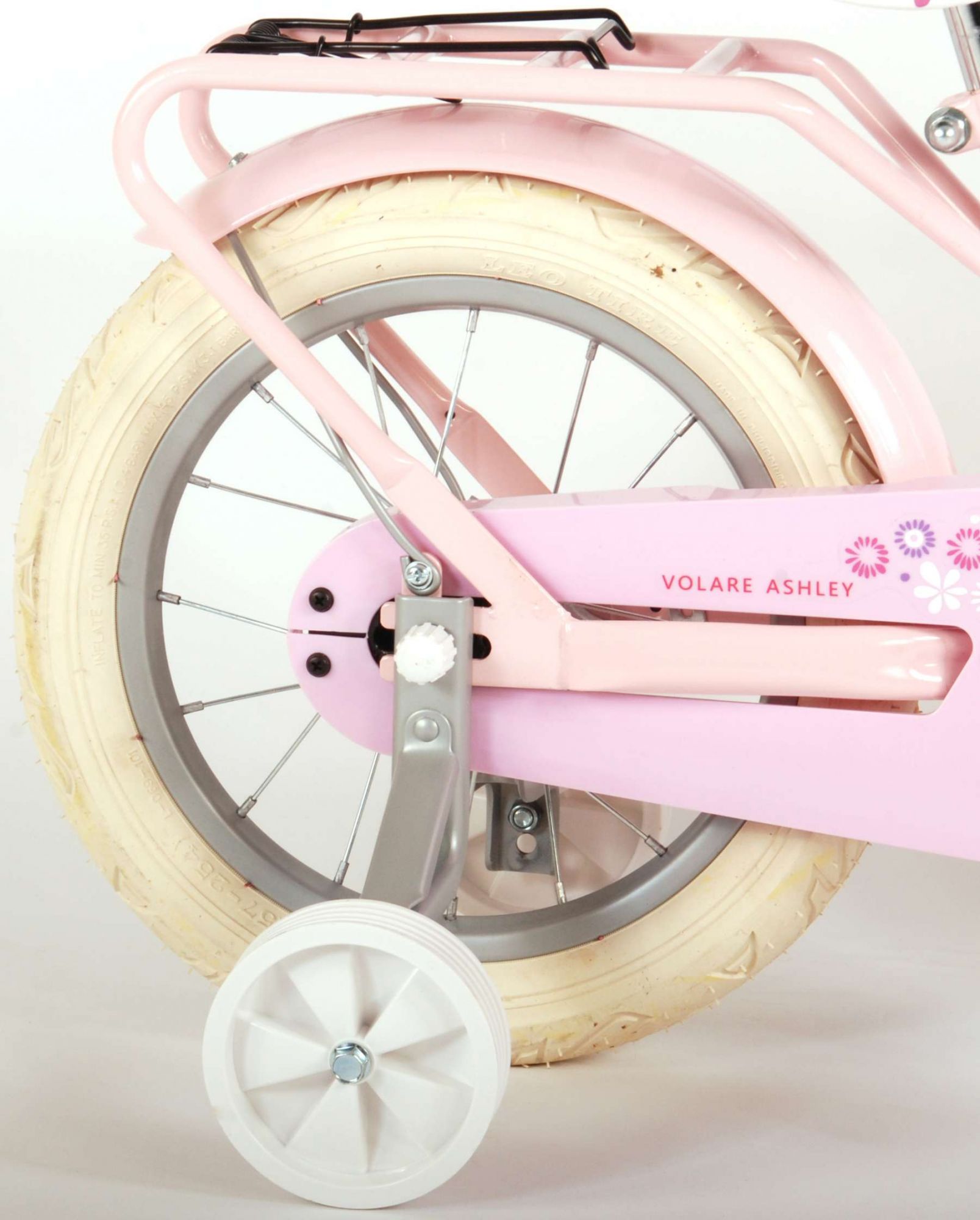 TPFSports Ashley Kinderfahrrad - Mädchen - 14 Zoll - Rücktritt + Handbremse - Weiß