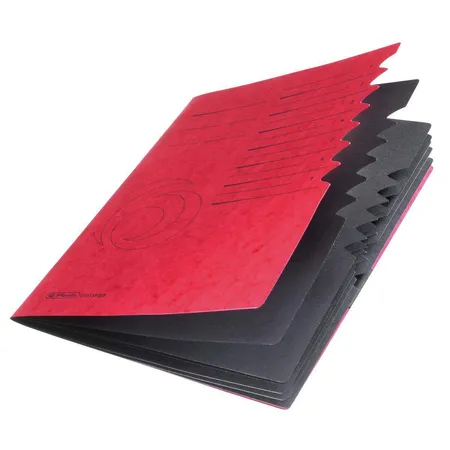 Herlitz Ordnungsmappe 1-7 rot Pappe