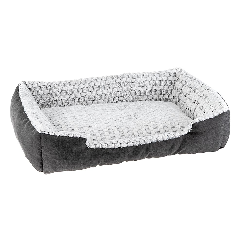 Ferplast panier chien coussin chien grande taille panier chat coussin chat doux et confortable 55 x 48 x h 18 cm. Gris