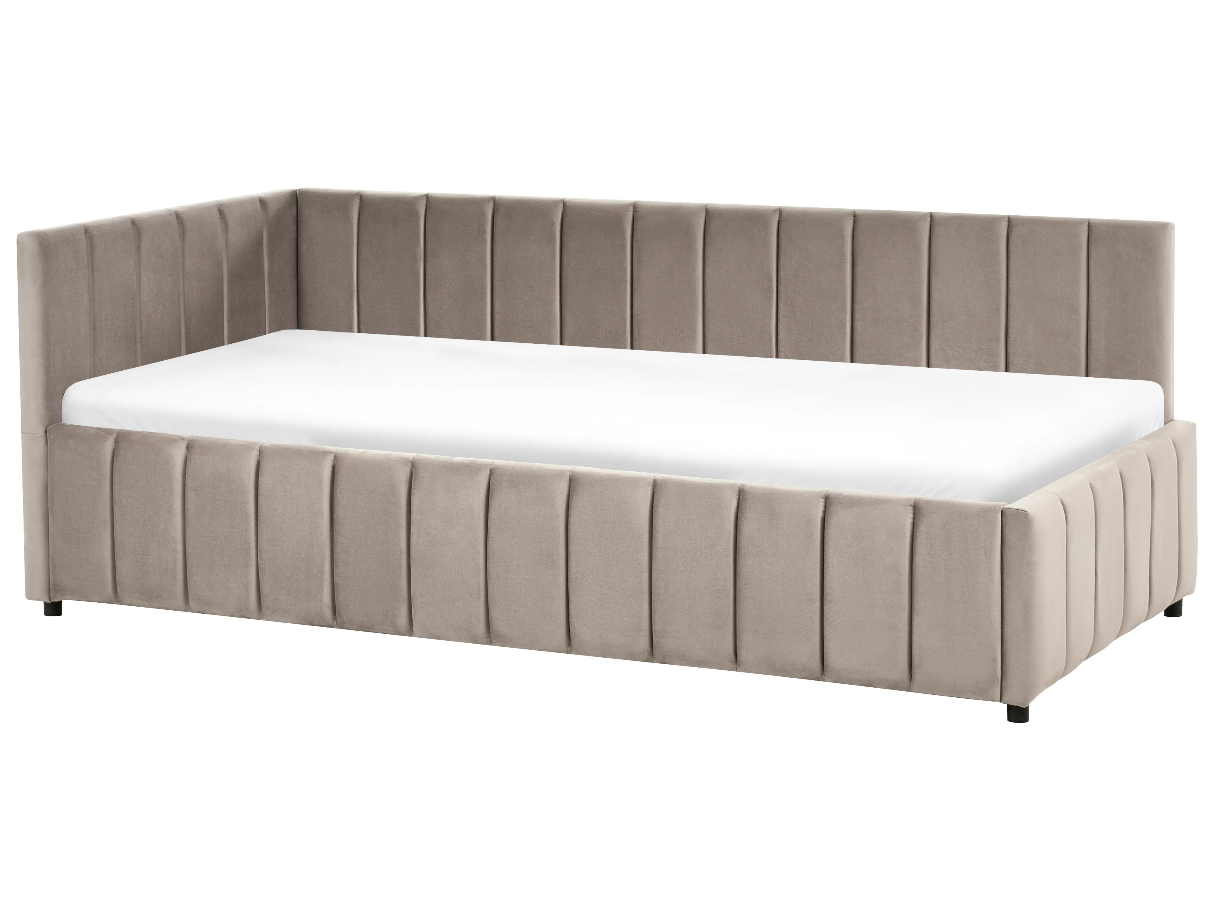 Bedbank Fluweel LISIEUX 90 x 200 cm Taupe