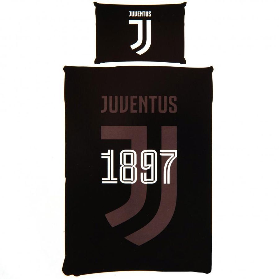 Juventus Ensemble de Literie - Noir/Blanc