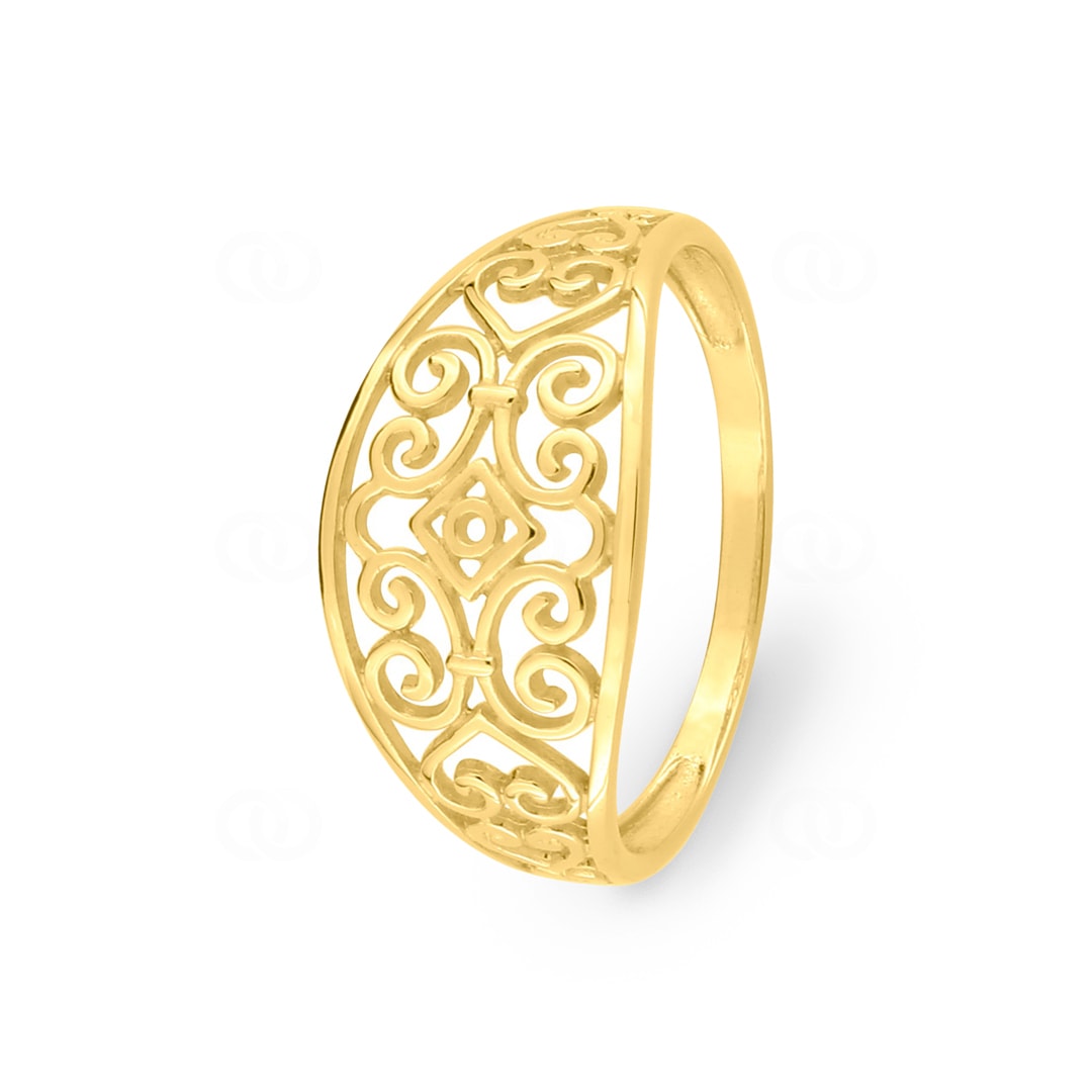 Ring 375/9 K Gelbgold mit Ornament