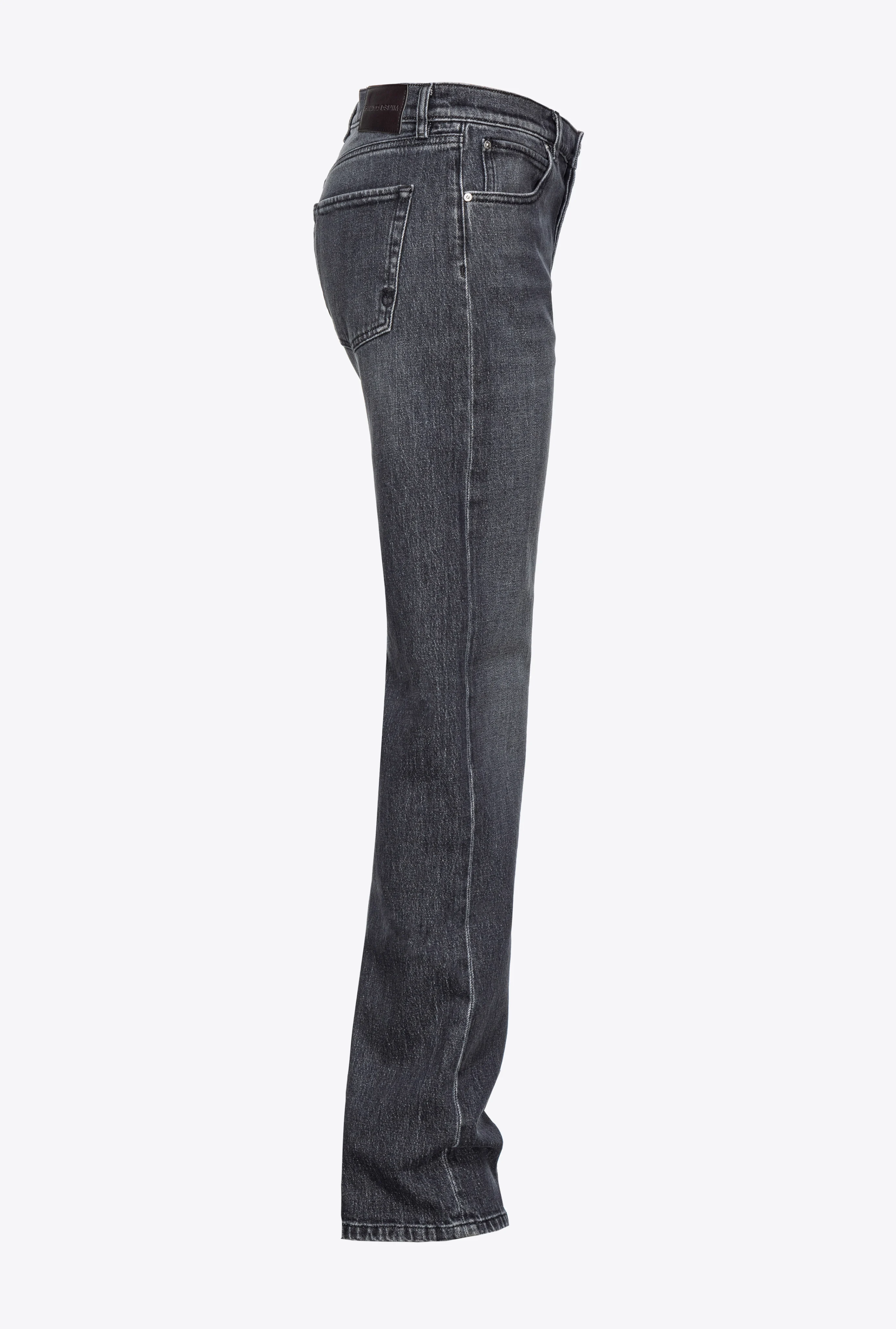 Jean droit gris foncé | Gris
