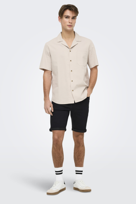 Only & Sons zwarte heren korte broek